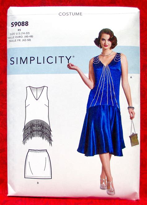 chanel style crochet dress|1920s dress patterns simplicity.